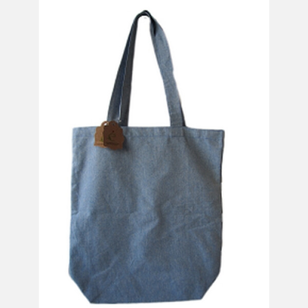 Cotton Dyed Tote with base Denim Blue