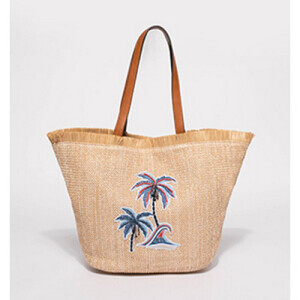 Juco Tote Designer palm tree