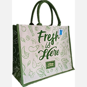 Jute dyed lam promo shopper dyed gusset
