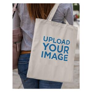 OEM Custom Printed Large Quantity Calico Canvas Reusable Promotional Bags | Cotton Canvas Shopping Bags with Custom Logo