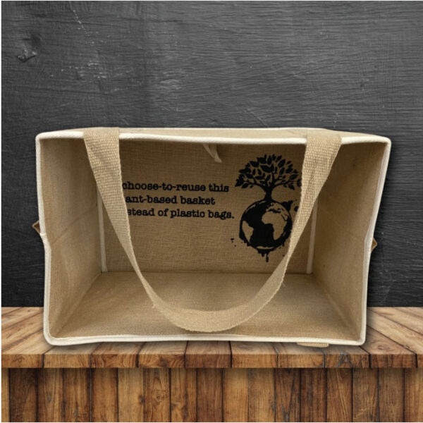Large Handmade Jute Laundry Bag