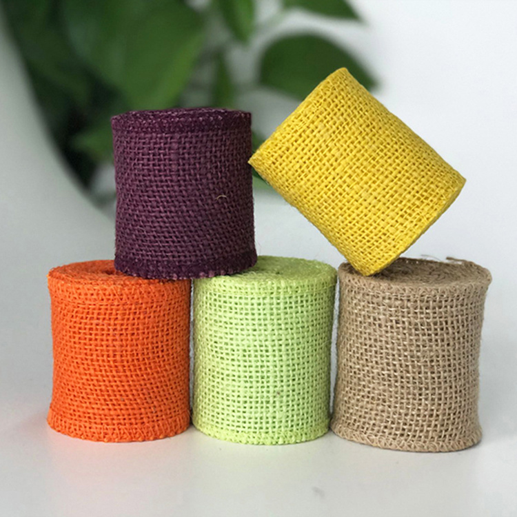 WHOLESALE 100% NATURAL AND DYED JUTE TAPE